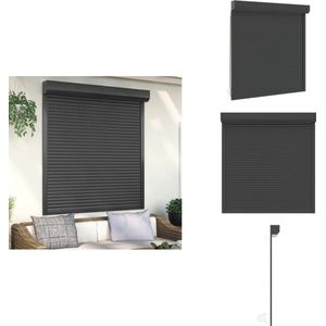 vidaXL Rolluik - Rolluiken - Jaloezieën - Jaloezieën - Rolluik 140x150 cm aluminium antracietkleurig
