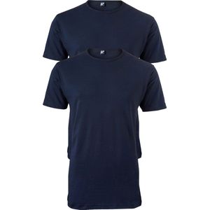 Alan Red - Derby Extra Lang T-Shirt Navy (2-Pack) - Heren - Maat M - Regular-fit