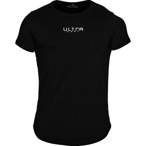 ULTRA GEAR T-shirt |  Sportshirt | Fitnessshirt | Ronde hals | Zwart | Maat XL