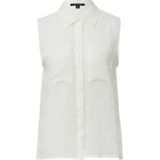 comma - Blouse - Mouwloos - Ramie - Oversized Schouders