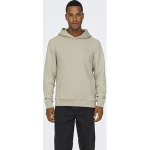 ONLY & SONS ONSADLER REG QUILT HOODIE SWEAT Heren Trui - Maat M