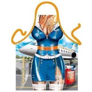Benza Schort Stewardess - Sexy/Leuke/Grappige/Mooie Keukenschort