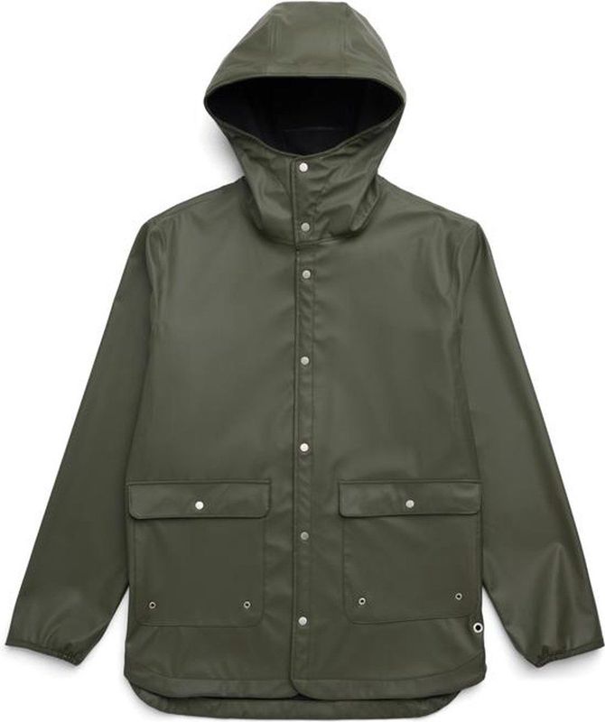 Parka - Dark Olive - Waterproof Coated Polyester Stretch Fabric