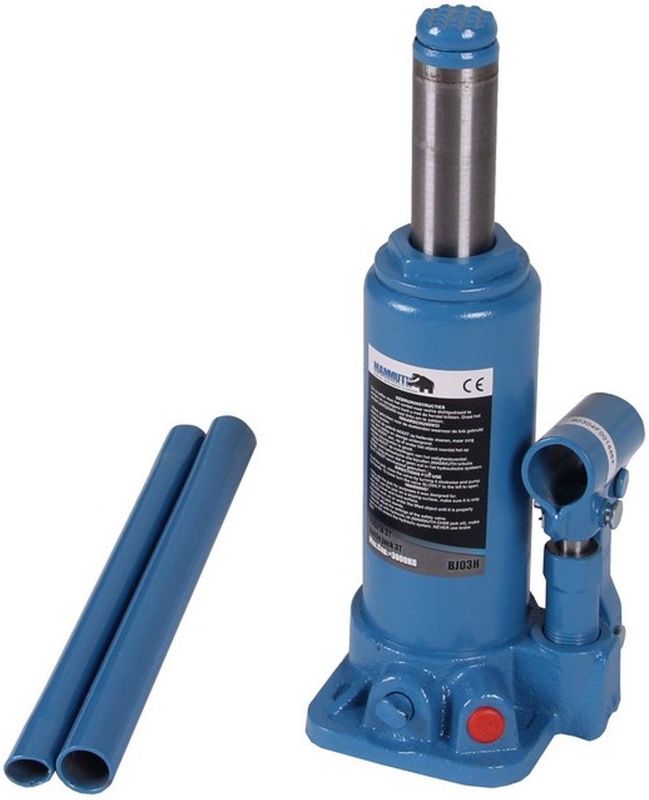 Potkrik - 3 Ton - Capaciteit - Min. Hoogte 194mm - Max. Hoogte 372mm - Hefhoogte 118mm