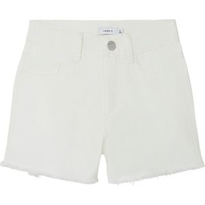NAME IT NKFROSE MOM TWI SHORTS 3688-ZT TB Meisjes Broek - Bright White - Maat 158