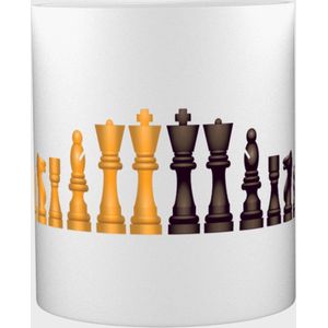 Akyol - Schaken Mok met opdruk - schaken - De echte schaakliefhebber - Chess - 350 ML inhoud
