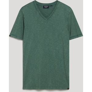 V-Neck Slub Short Sleeve T-Shirt Drius Green (M1011889A - 5WF)
