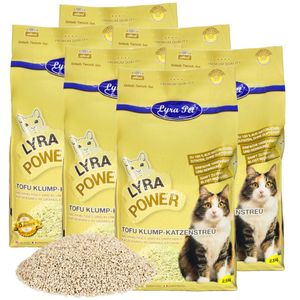 15 kg Lyra Pet® Tofu kattenbakvulling klonterend