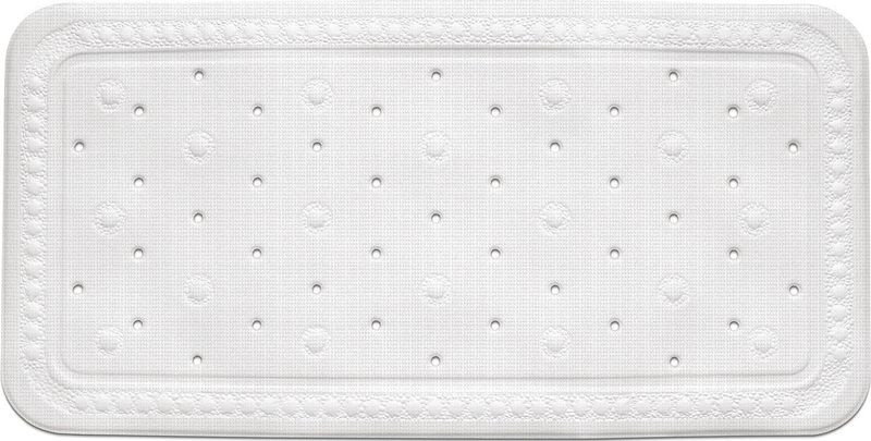 Kreta Badmat anti slip- Wit - Kela