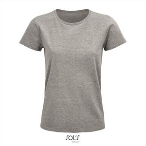 SOL'S - Pioneer T-Shirt dames - Grijs - 100% Biologisch Katoen - XL