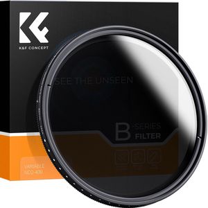K&F Concept 77mm variabele ND2-400 filter Nano-B ND fader grijsfilter