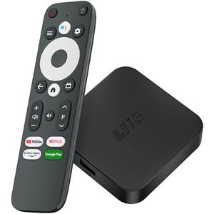 BMN® Android TV Box 4K Chromecast Streaming Box - 2025 Model - Chromecast Voor Tv - 2025 Model - Gemakkelijk te installeren Incl. Google assistant - Zwart