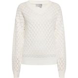 Usha - Gebreide Trui - V-hals - Casual - Geometrisch Patroon