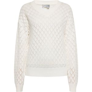 Usha - Gebreide Trui - V-hals - Casual - Geometrisch Patroon