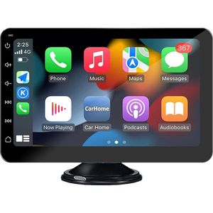 Viatel 7 Inch Touch Screen Auto Draagbare Draadloze Apple Carplay Tablet Android Radio Multimedia Bluetooth Navigatie HD1080 Stereo Linux