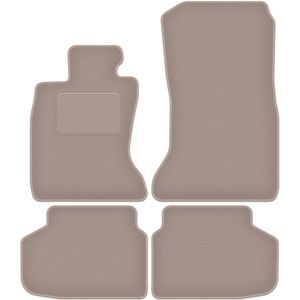 Beige velours vloermatten voor: BMW 7 F01 xDrive (2008-2015)