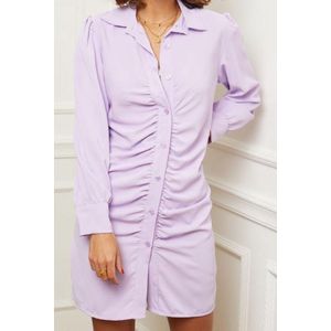 Mini blouse jurk | lila | maat S