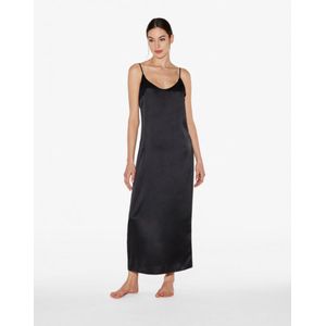 La Perla Long Slip Dress-Silk Zwart 4