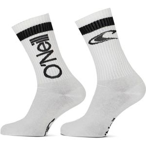 O'Neill Sportsok Heren / Dames Logo Script Wit 2-Pack - Maat 43-46