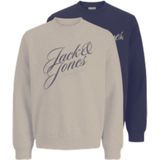 JACK&JONES - JORINWOOD - Sweatshirt - Heren - 2PK - Ronde Hals - Lange Mouwen