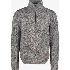 Unsigned gebreide heren coltrui grijs - Maat S - 100% Acryl - Extra zacht