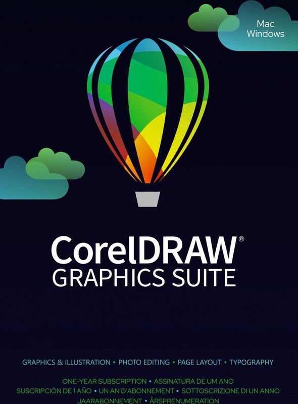 CorelDRAW Graphics Suite Education - 1 Jaar Abonnement - Windows/Mac Download