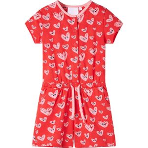 vidaXL - Kinderjumpsuit - 140 - rood