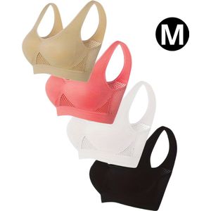 Bovista SportBH Zonder Beugel - Zonder Bandjes - Push-up Bh's - Comfort Bh - Gemengd - Sport - M