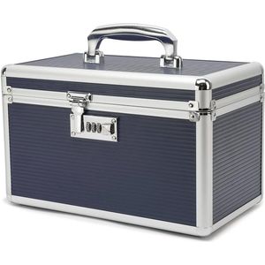 Draagbare medicijndoos met combinatieslot - Kindveilige organizer voor medicijnen en documenten, 31 x 18,3 x 19,3 cm