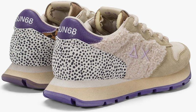 Sun68 - Ally Winter - Sneakers - Beige - Leer en Textiel