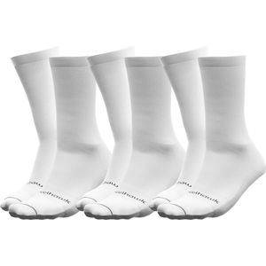 Travelhawk 3 Pack Wandelsokken - Wandelsokken Heren & Dames - Wandelsokken Trekking - Maat 35-38 - Wit