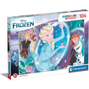 Clementoni - Puzzel 104 Stukjes Frozen 2, Kinderpuzzels, 6-8 jaar, 25737