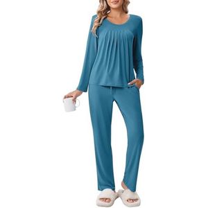 Zachte Nachtkleding Set voor Vrouwen - Loungewear met Lange Mouwen en Broek - Comfortabele Pyjama S-XXL