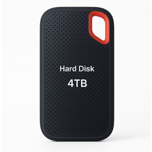 Externe harde schijf 4 TB - SSD - USB-C 3.1 - Lichtgewicht model - Lumitex