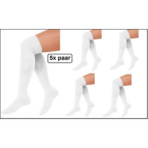 Lange witte sokken met strik dames Panty's carnaval kopen? Ruim keuze op  beslist.nl