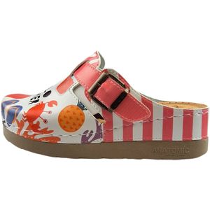 Medische klompen met gesp - Hello Summer! - Vrolijke clogs voor de zomer - maat 37