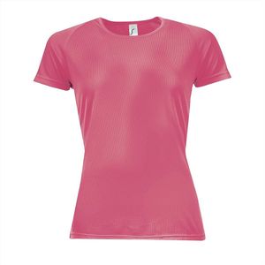 Sol's - Sporty - Dames-T-shirt - 100% Polyester - Ademend - Raglanmouwen