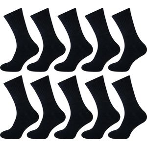 Heren katoenen badstof werk/sport sokken - 10 paar - 35-38