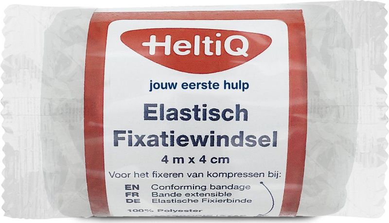 HeltiQ Elastische Fixatiewindsel 4 m x 4 cm