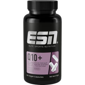 ESN Q10 Pro + Selenium, 90 Capsules – Hooggedoseerd met 200 mg Co-enzym Q10 en 18 µg Selenium per Capsule – Vegan & Made in Germany