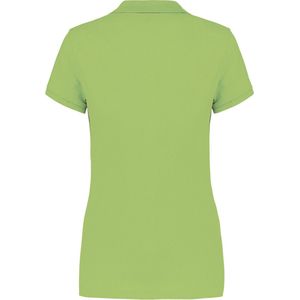 Polo Dames 3XL Kariban Kraag met knopen Korte mouw Lime 100% Katoen