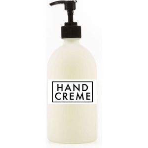 Dispenser voor de badkamer 3 stuks glazen wite flesjes met pompje 500ml - badkamer - aanvulling op de badkamer