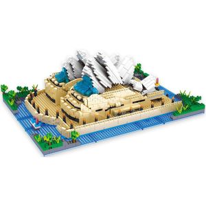 Lezi Sydney Opera House - Nanoblocks / miniblocks - Bouwset / 3D puzzel - 2552 bouwsteentjes - Lezi LZ8008