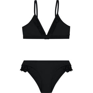 Shiwi Bikini set BLAKE FIXED TRIANGLE SET RUFFLE - black - 170/176