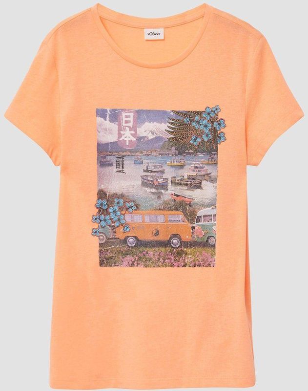 T-shirt - Regular-Fit - Katoenen Jersey - Met Print