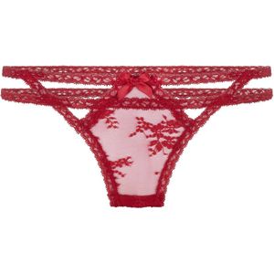 Hunkemöller Dames Lingerie String Irina - Rood - maat XS