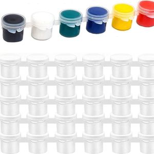 Verfstrips voor schilderen - lege verfpotten - mini-vazen met deksels - 30 blikjes lak - mini-lakdoos - mini-lakreservoir - lege lak 15 ml