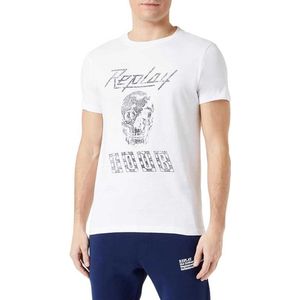 Replay M6761 .000.23608p T-shirt Met Korte Mouwen Wit S Man
