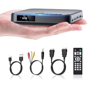 Zylo® DVD Speler met HDMI - Externe Dvd Speler - Blu Ray Spelers - Zwart - 16cm x 15cm x 4cm