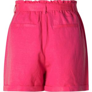 Yest - Korte Broek - Fuchsia - Linnen - Hoge Taille